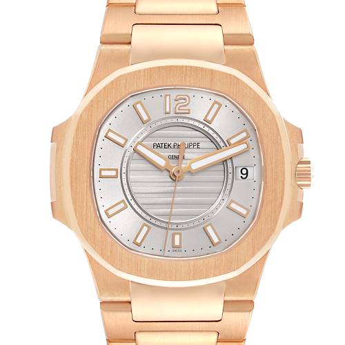 Photo of Patek Philippe Nautilus Rose Gold Silver Dial Ladies Watch 7011