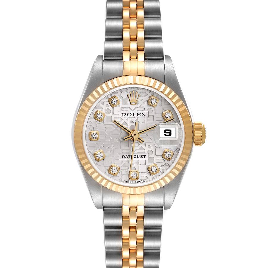 Rolex Datejust Steel Yellow Gold Silver Anniversary Dial Ladies Watch 79173 SwissWatchExpo