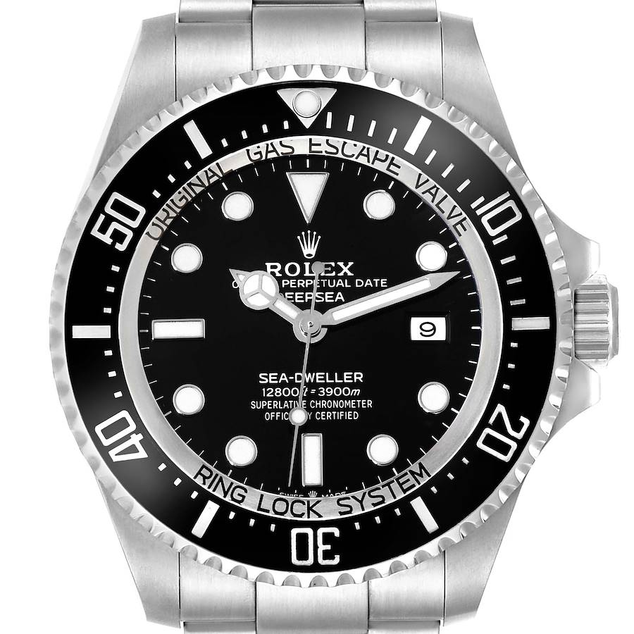 Rolex Seadweller Deepsea 44 Black Dial Steel Mens Watch 126660 SwissWatchExpo