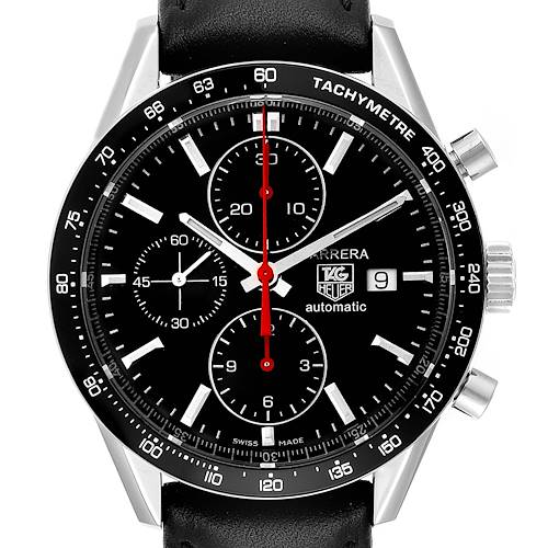Photo of Tag Heuer Carrera Black Dial Chronograph Mens Watch CV2014