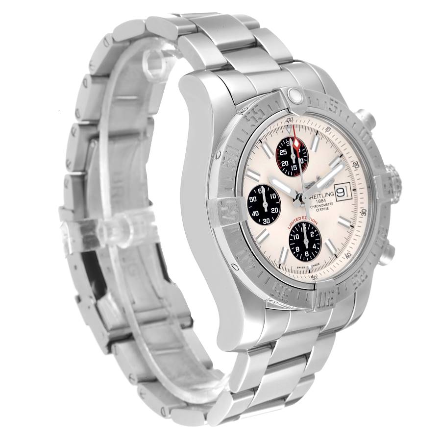 Breitling Avenger II White Dial Steel Mens Watch A13381 | SwissWatchExpo