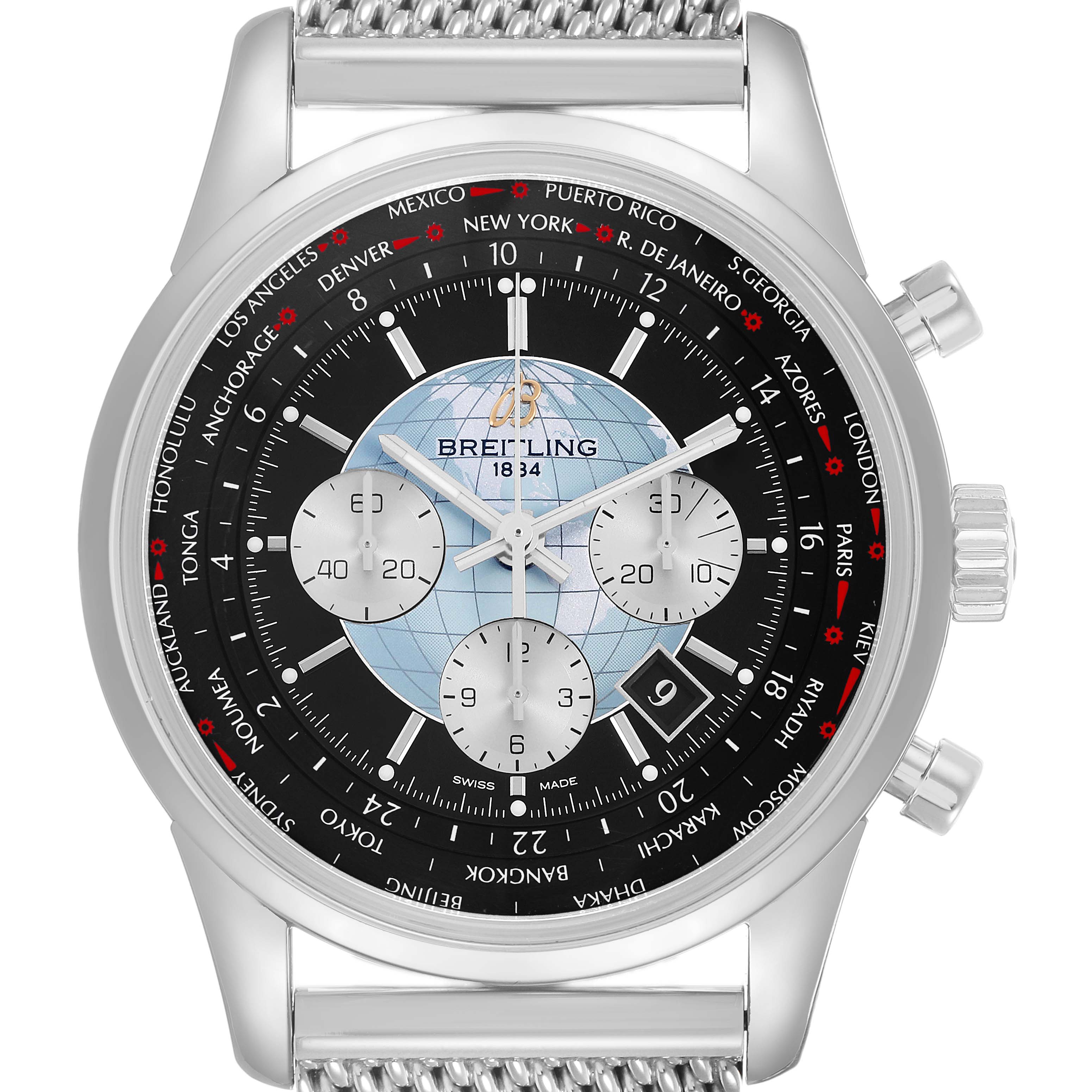 Buy Breitling Transocean Watch Stainless Steel AB0510 | SwissWatchExpo