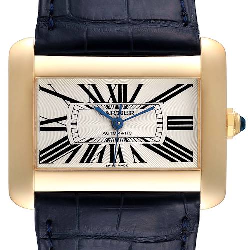 Photo of Cartier Tank Divan Large Silver Dial Yellow Gold Watch W6300856