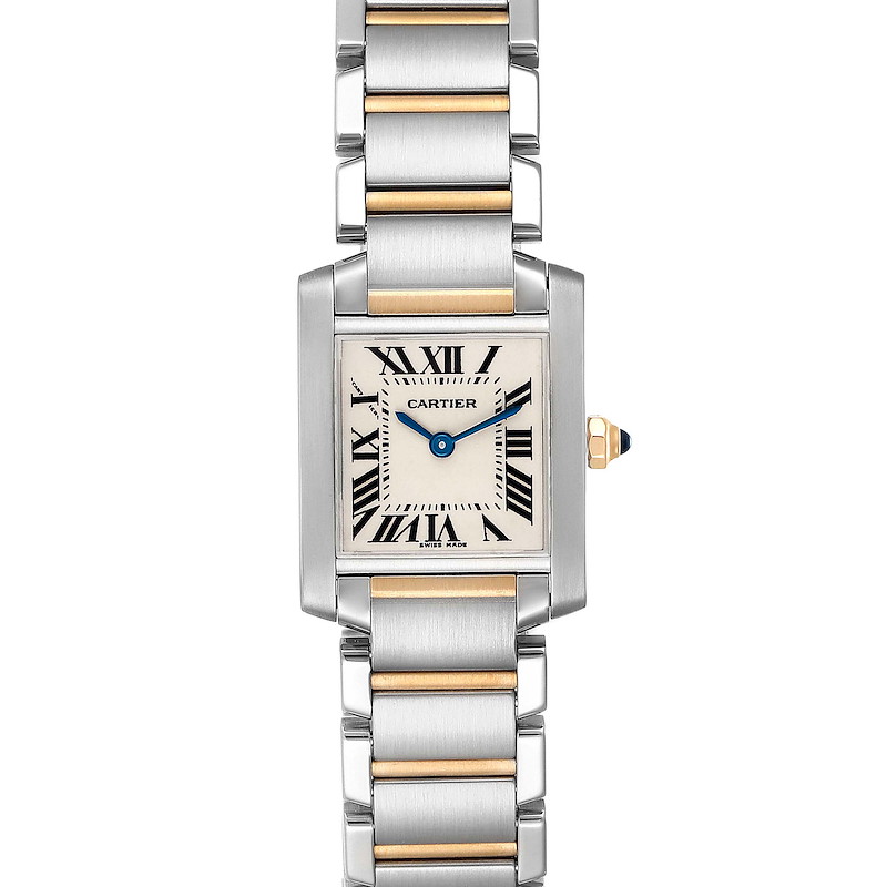 Cartier Tank Francaise Steel Yellow Gold Small Ladies Watch W51007Q4 SwissWatchExpo