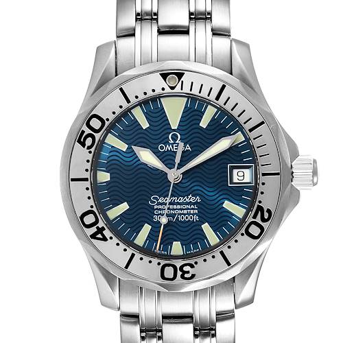 Photo of Omega Seamaster Midsize Steel Electric Blue Dial Watch 2554.80.00