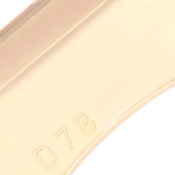 The image shows a close-up of the bracelet of a Rolex Cellini 5440/8 Men's Yellow Gold Champagne Dial 5440/8 Men's Yellow Gold Champagne Dial watch with the code "D78" visible.