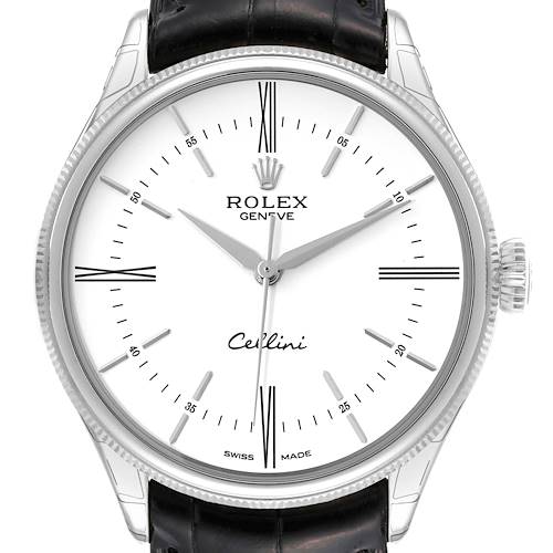 Photo of Rolex Cellini Time White Gold Dial Automatic Mens Watch 50509 Unworn