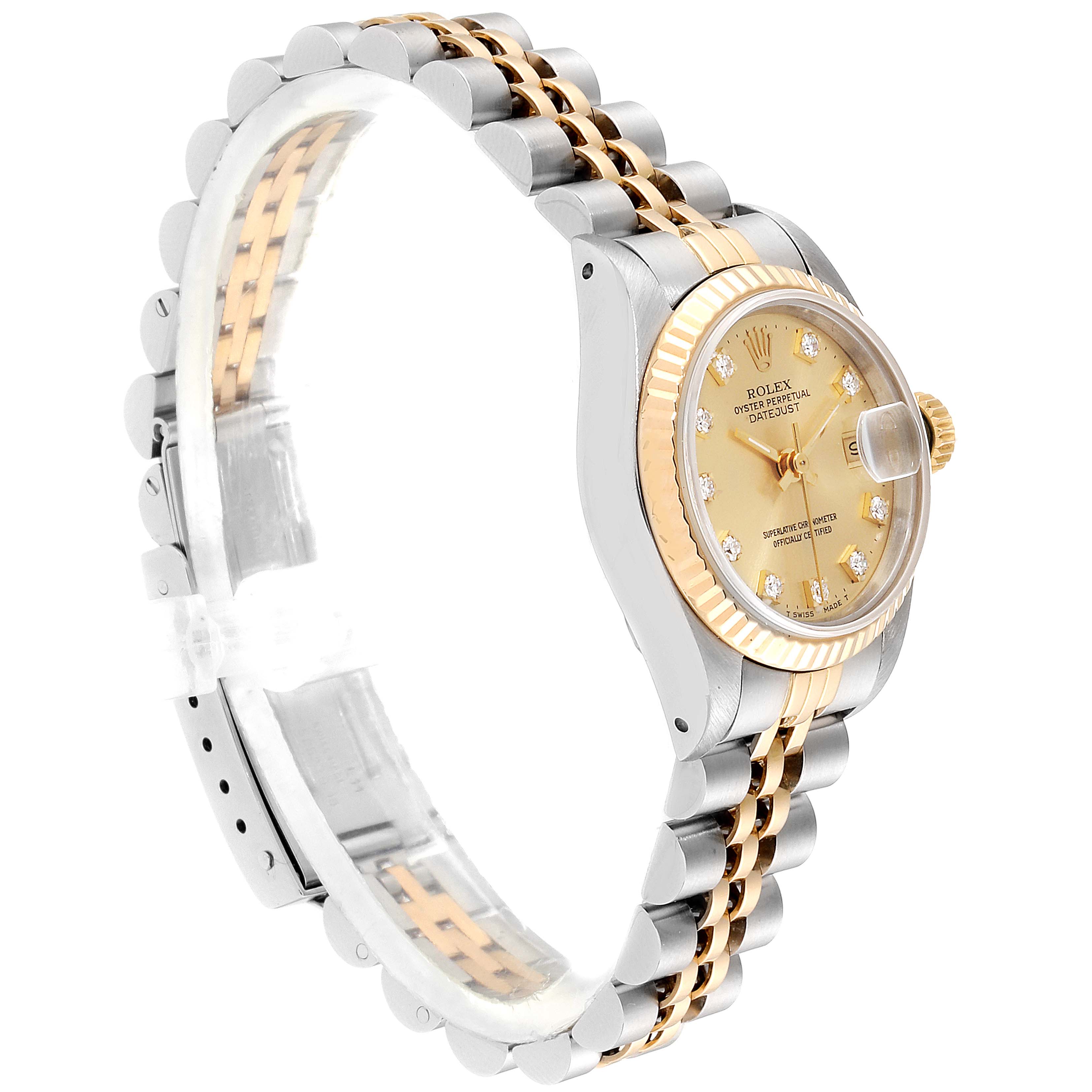 Rolex Datejust Steel Yellow Gold Jubilee Bracelet Ladies Watch 69173 ...