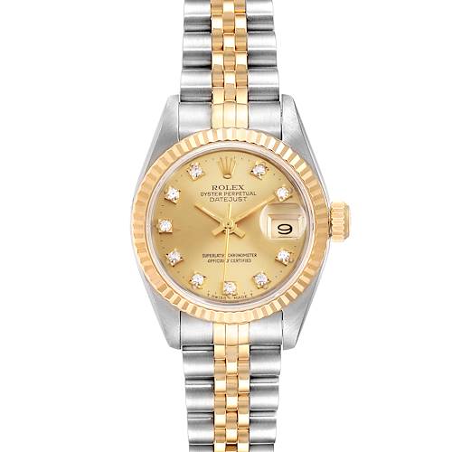 Photo of Rolex Datejust Steel Yellow Gold Jubilee Bracelet Ladies Watch 69173