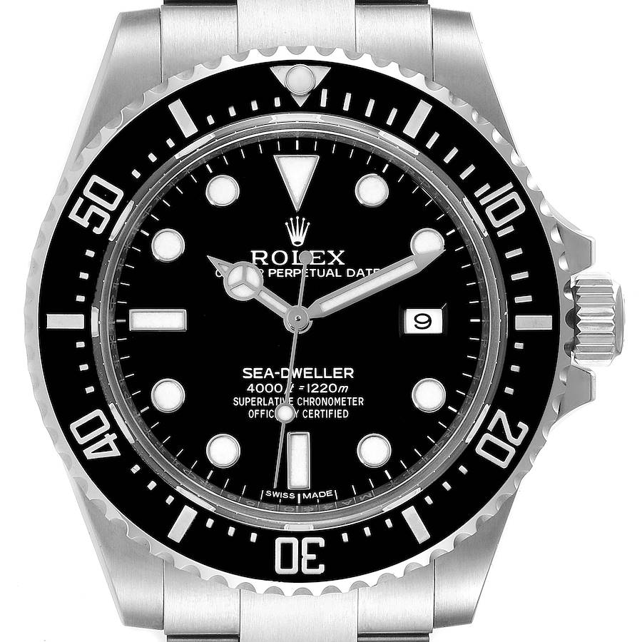 Rolex Seadweller  Black Dial Ceramic Bezel Steel Mens Watch 116600 Box Card SwissWatchExpo