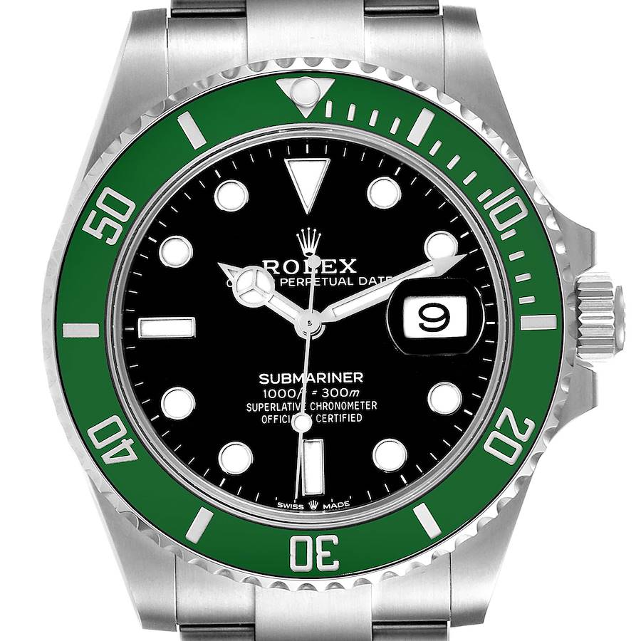 Rolex Submariner Green Kermit Cerachrom Mens Watch 126610LV Unworn SwissWatchExpo