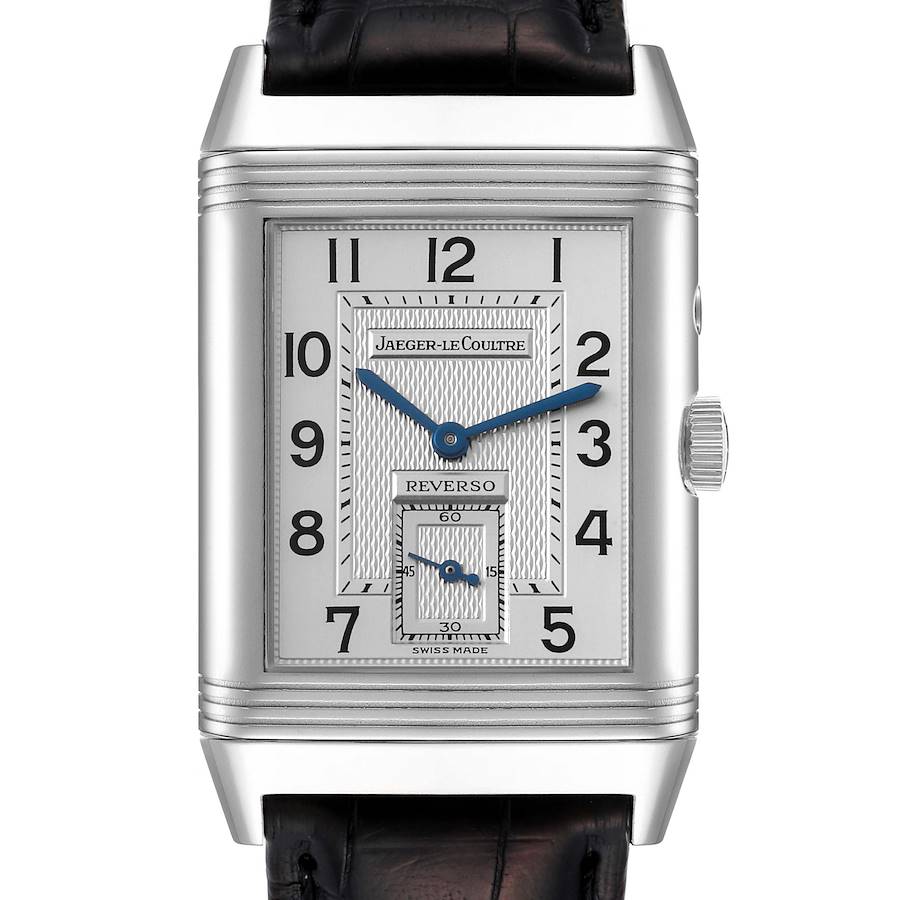 Jaeger LeCoultre Reverso Duo Day Night Steel Mens Watch 270.8.54 Q270854 SwissWatchExpo