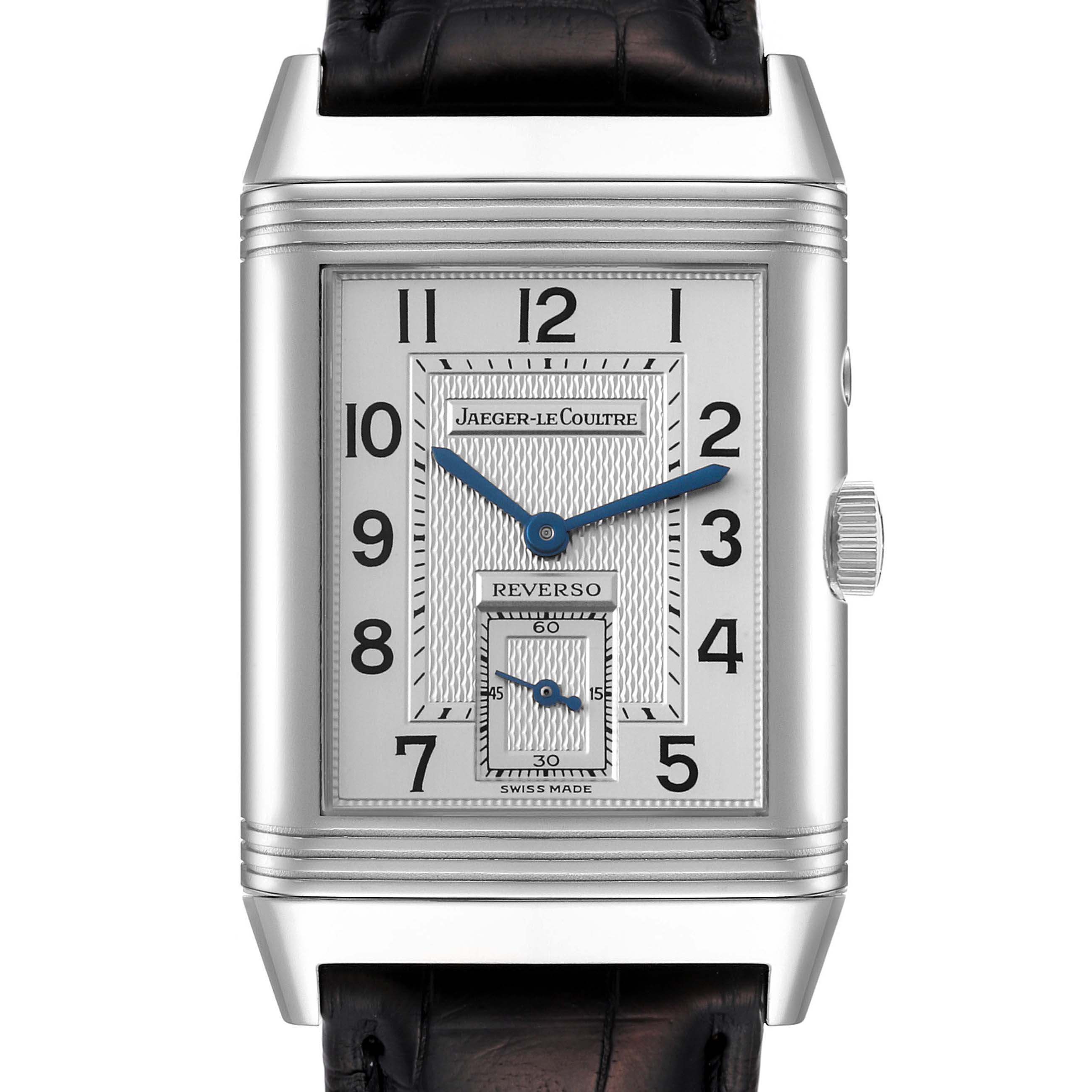 Jaeger LeCoultre Reverso Duo Day Night Steel Mens Watch 270.8