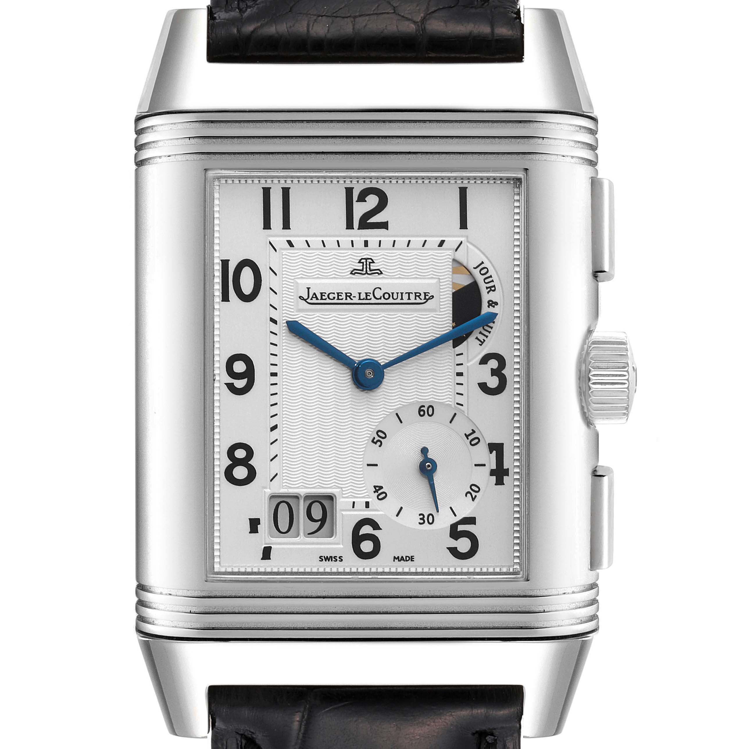 Jaeger LeCoultre Reverso Grande GMT Steel Mens Watch 240.8.18