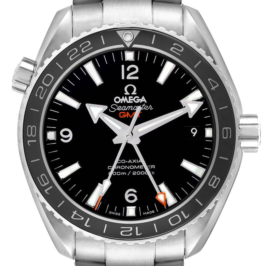 Omega Seamaster Planet Ocean GMT Mens Watch 232.30.44.22.01.001 Box Card SwissWatchExpo