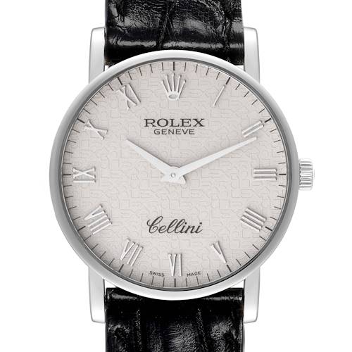 Photo of Rolex Cellini Classic White Gold Ivory Anniversary Dial Mens Watch 5115