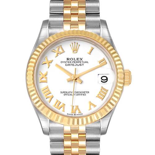 Photo of Rolex Datejust Midsize Steel Yellow Gold White Dial Ladies Watch 278273 Unworn