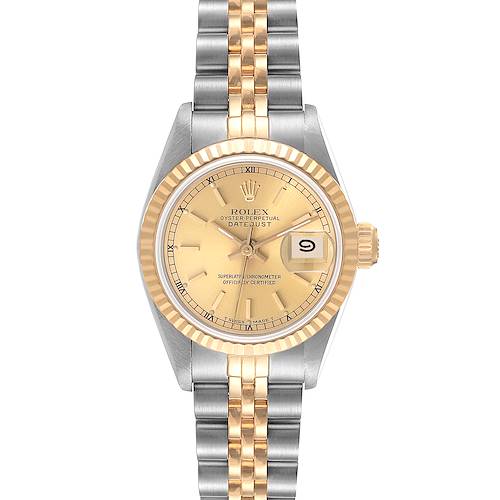 Photo of NOT FOR SALE Rolex Datejust Steel Yellow Gold Champagne Dial Ladies Watch 69173 PARTIAL PAYMENT