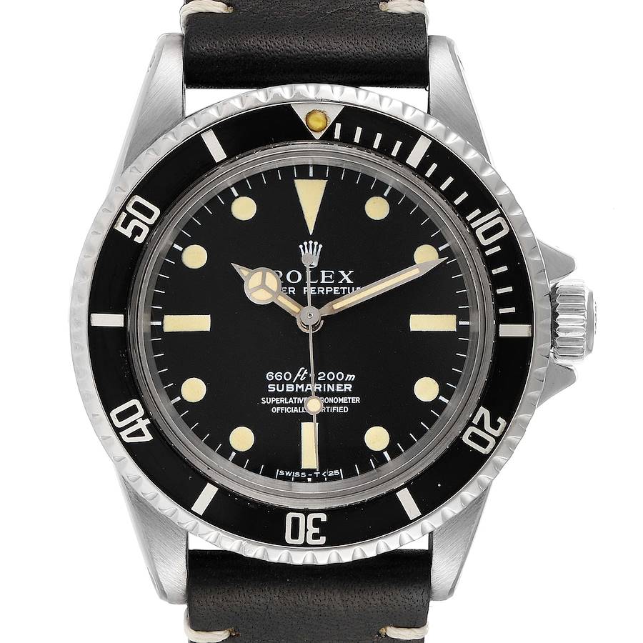 Rolex Submariner Black Dial Vintage  Steel Mens Watch 5512 SwissWatchExpo