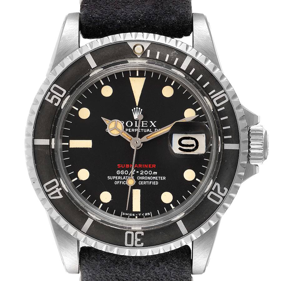 Rolex Submariner Vintage Black Mark IV Dial Steel Mens Watch 1680 SwissWatchExpo