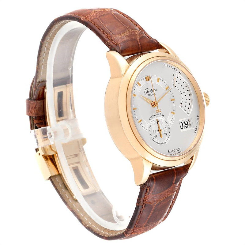 NOT FOR SALE Glashutte PanoGraph Manual 18K Yellow Gold Mens Watch.