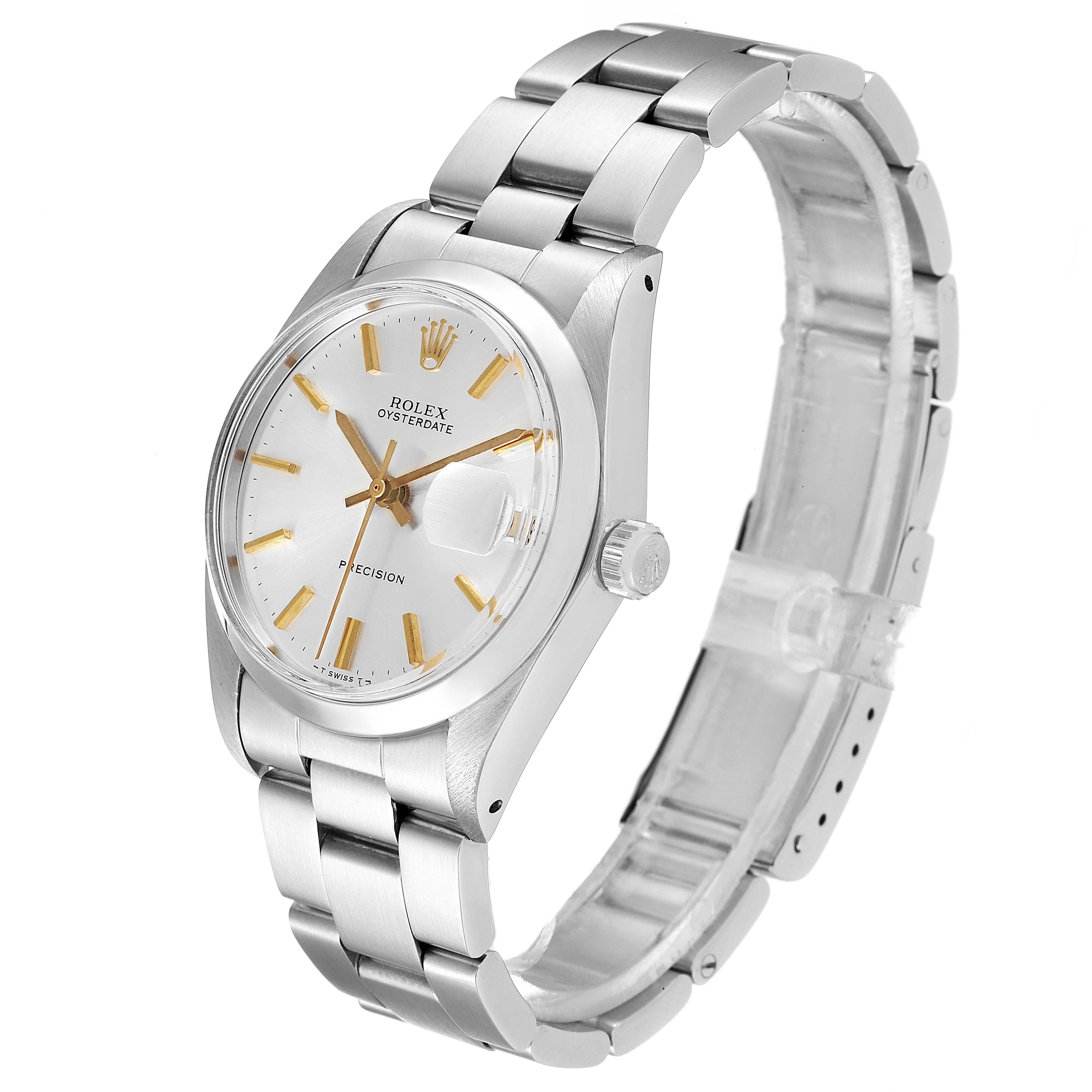 The Rolex Vintage Collection 6694 Men
s Stainless Steel Silver Dial 6694 Men
s Stainless Steel Silver Dial model is shown at a three-quarter angle, displaying the face, case, bracelet, and crown.