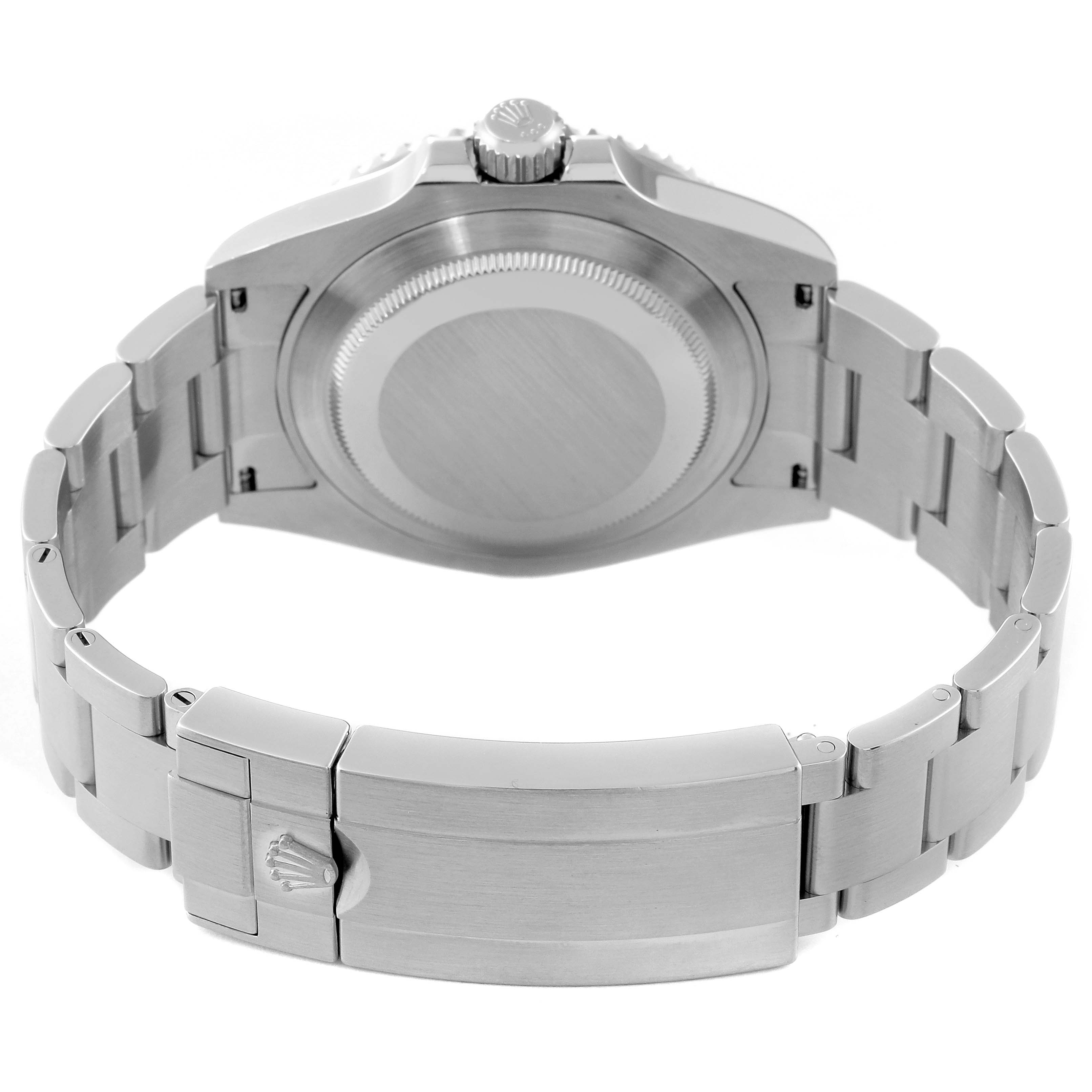 The image shows the back case and bracelet of a Rolex Submariner 126610LN Men's Stainless Steel Black Dial 126610LN Men's Stainless Steel Black Dial watch from a rear angle.