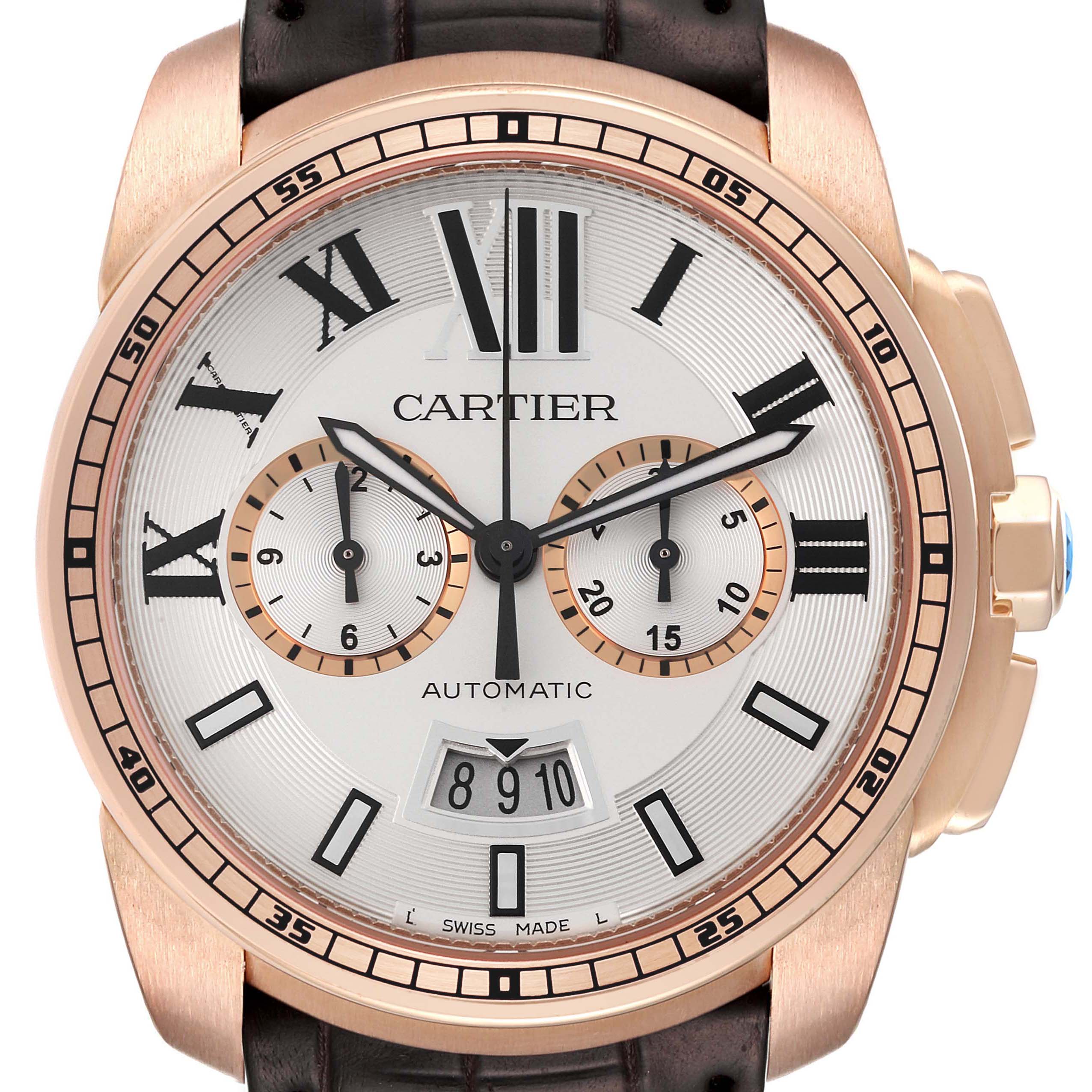 Cartier Calibre de Cartier Rose Gold W7100044 | Stock 44874