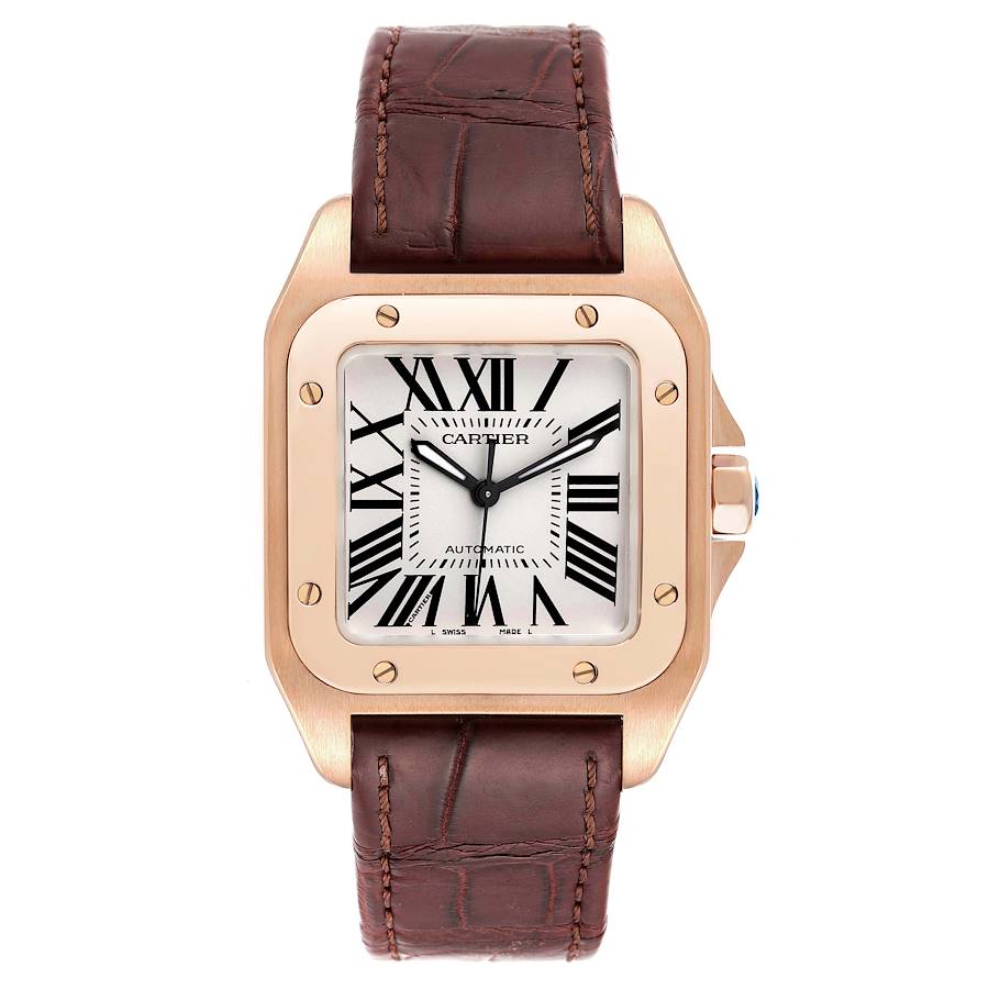 Cartier santos rose gold hotsell