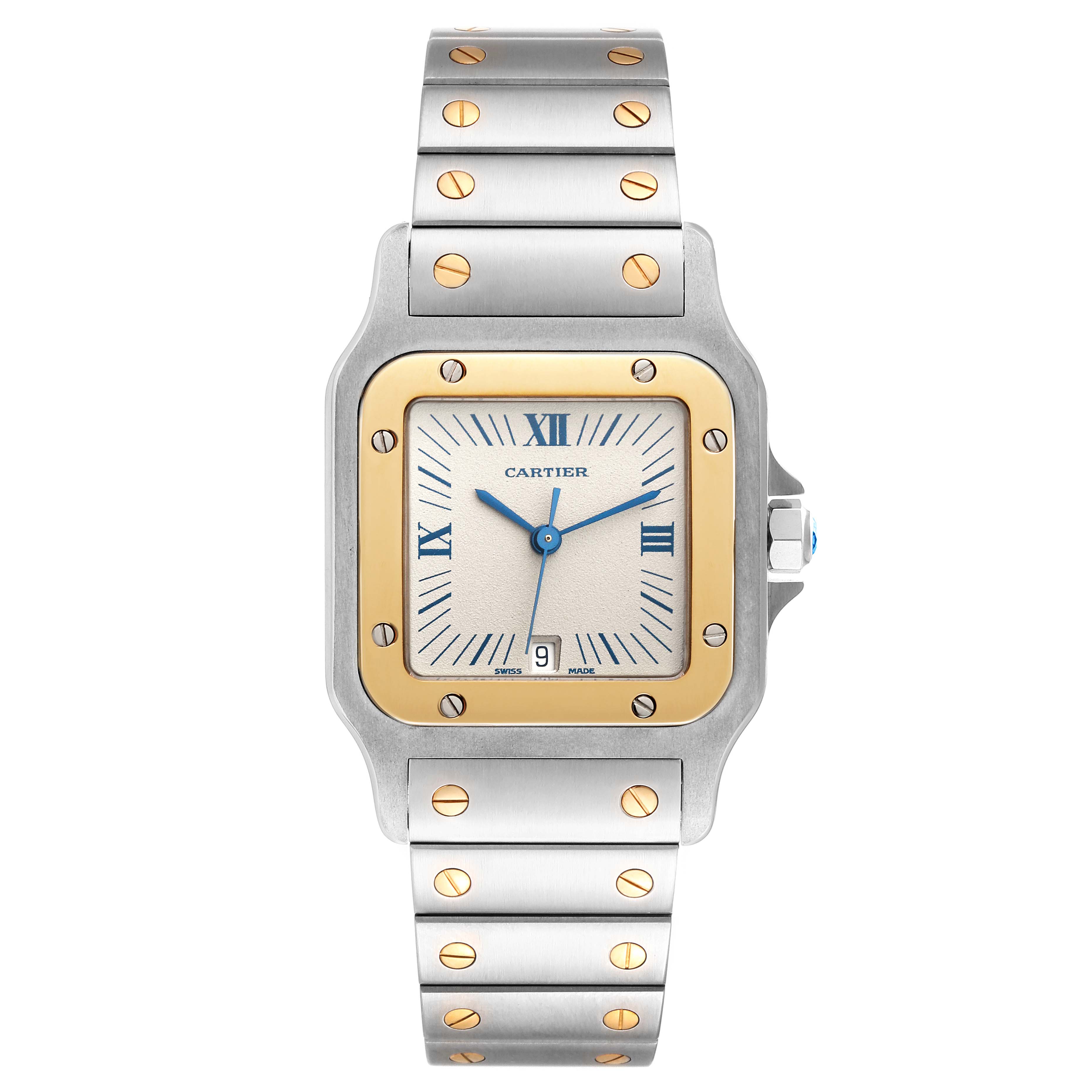 【Cartier】santos de Cartier LM コマ2つ Cartier】santos de Cartier LM コマ2つ Cartier Steals The