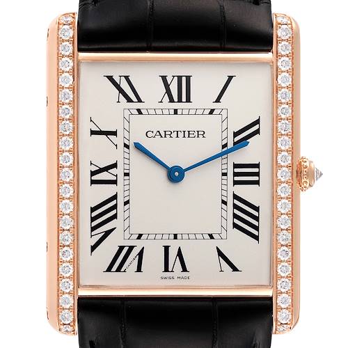 Photo of Cartier Tank Louis XL 18k Rose Gold Diamond Watch WT200005