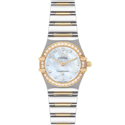 Photo of Omega Constellation MOP Dial Diamond Ladies Watch 1365.75.00 Box Card