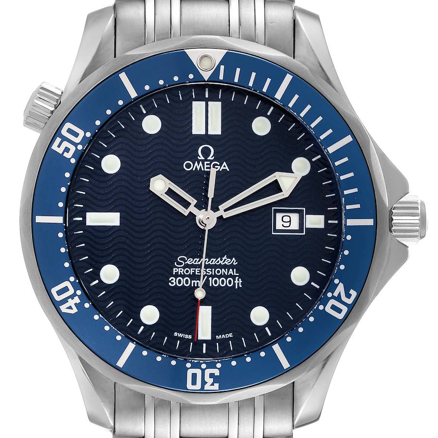 Omega Seamaster Diver 300M James Bond Quartz Mens Watch 2541.80.00 Box Card SwissWatchExpo