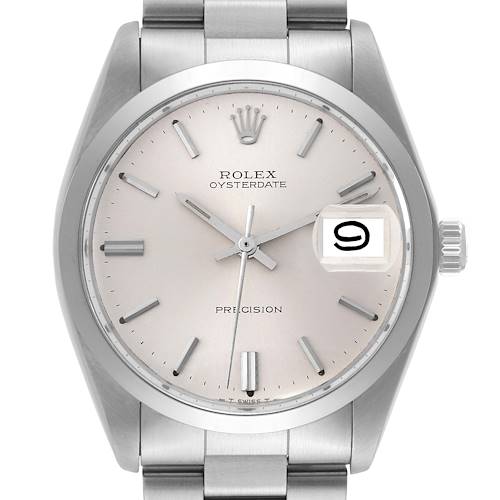 Photo of *NOT FOR SALE* Rolex OysterDate Precision Silver Dial Steel Vintage Mens Watch 6694 (Partial Payment)