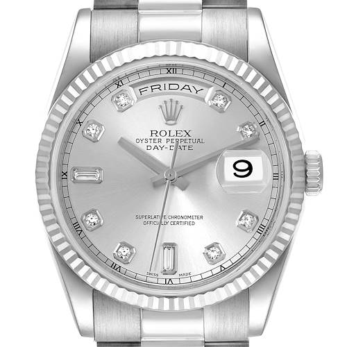 Photo of NOT FOR SALE Rolex President Day-Date White Gold Diamond Dial Mens Watch 118239 Box Papers PARTIAL PAYMENT
