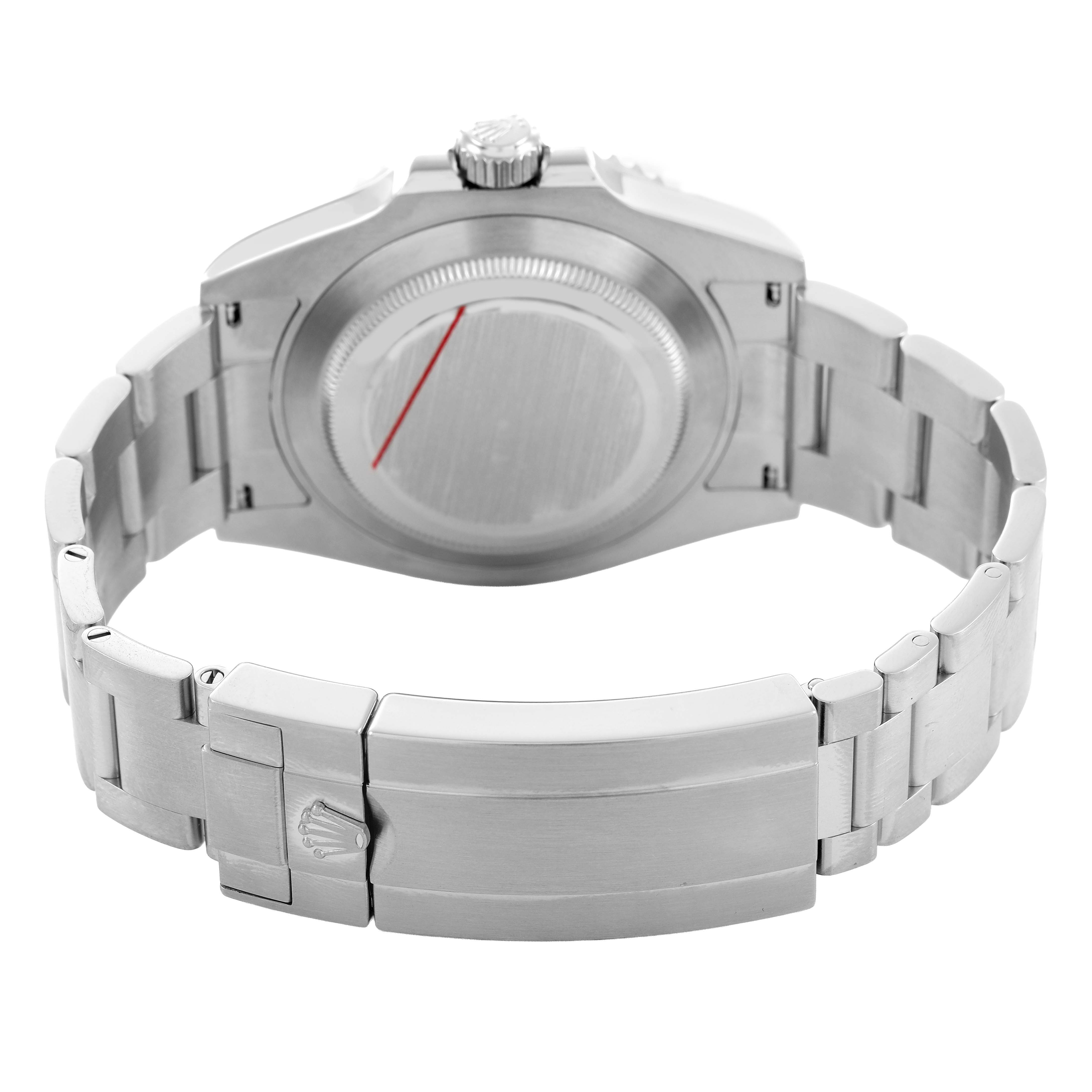 The image shows the back and bracelet clasp of a Rolex Submariner 126610LN Men's Stainless Steel Black Dial watch from a rear angle.
