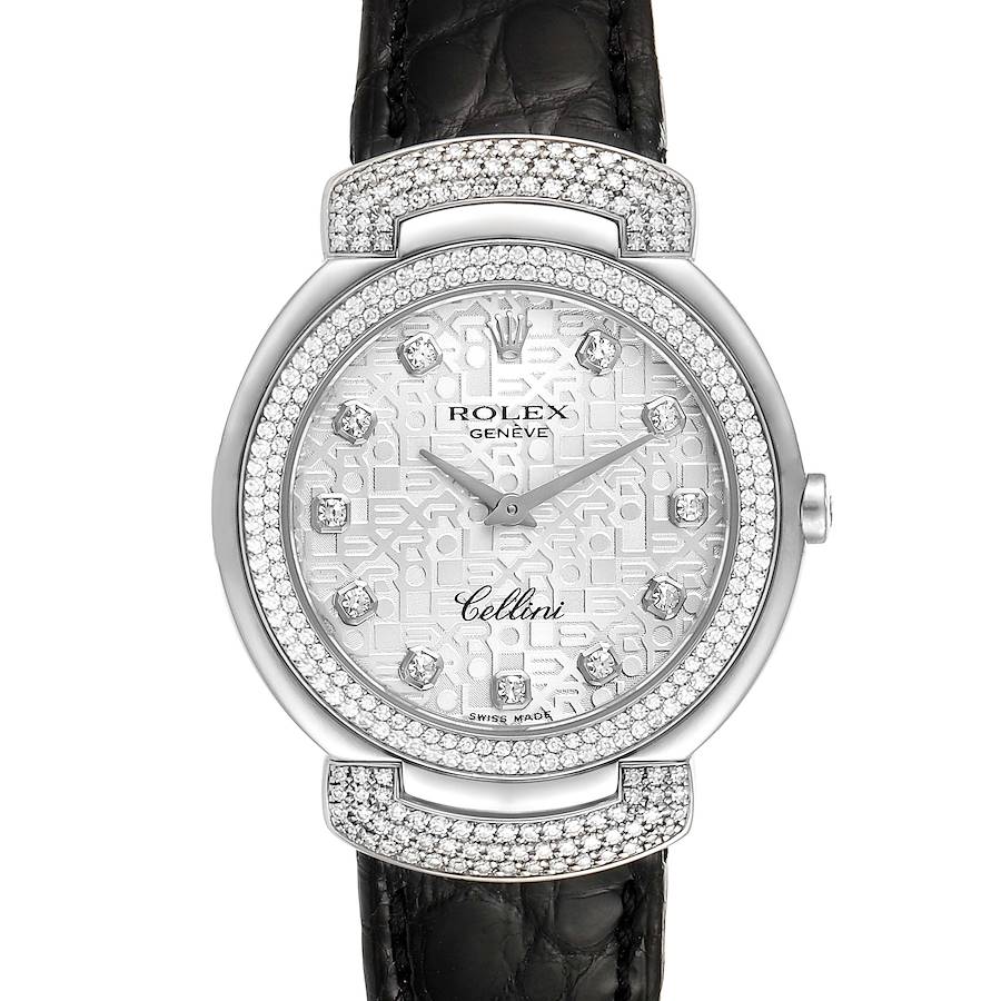 Rolex Cellini Cellissima 33mm White Gold Diamond Ladies Watch 6683 PARTIAL PAYMENT SwissWatchExpo