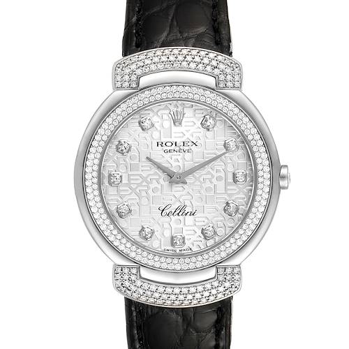 Photo of Rolex Cellini Cellissima 33mm White Gold Diamond Ladies Watch 6683 PARTIAL PAYMENT