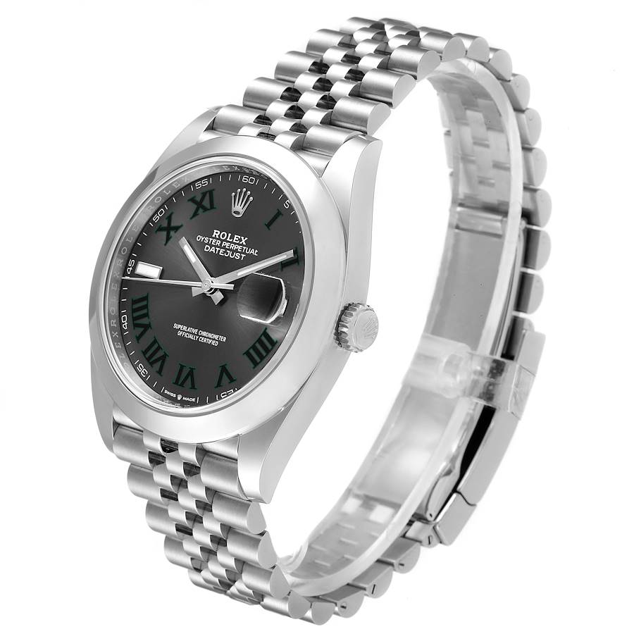 rolex datejust 41 green dial