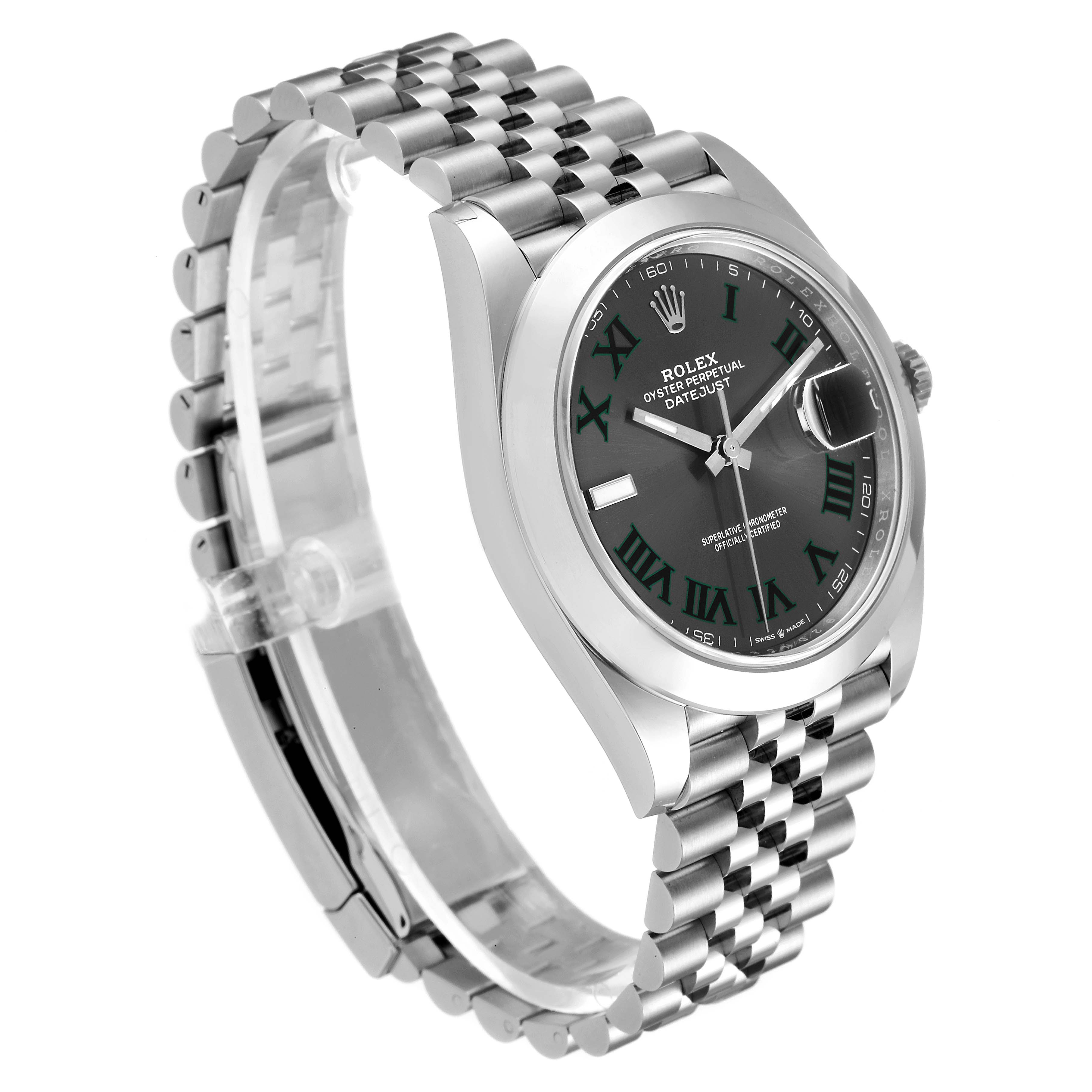 rolex datejust 41 green dial