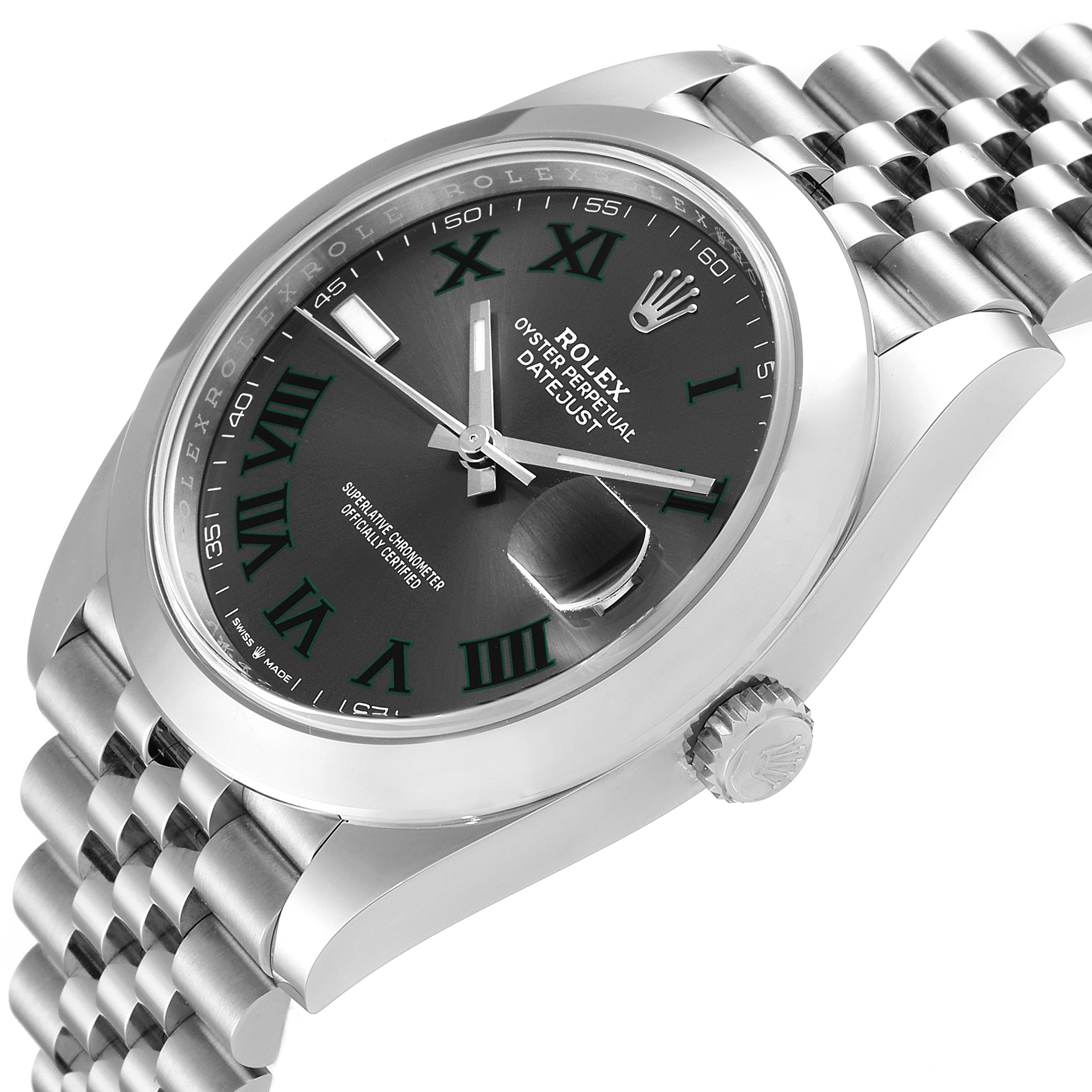 rolex datejust 41 green dial