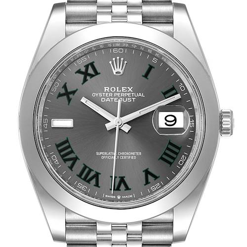 Photo of NOT FOR SALE Rolex Datejust 41 Grey Green Wimbledon Dial Steel Mens Watch 126300 Unworn PARTIAL PAYMENT