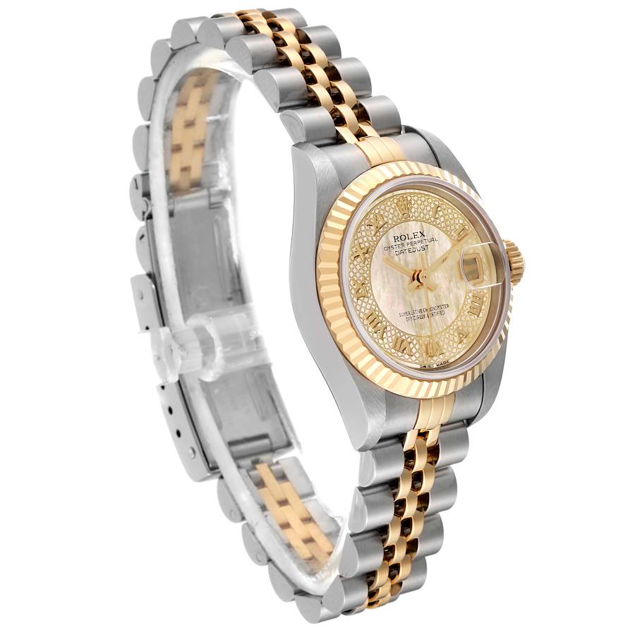 Rolex Datejust Mother of Pearl Dial Steel Yellow Gold Ladies Watch 79173 SwissWatchExpo