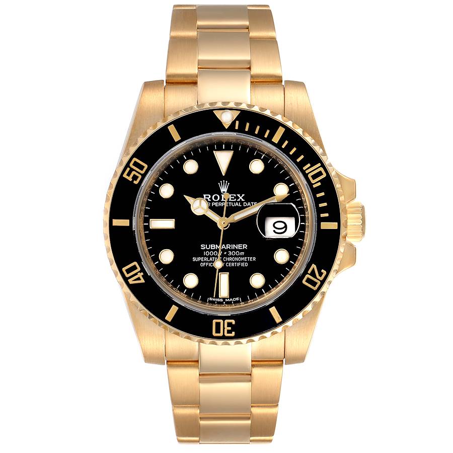 Rolex Submariner Yellow Gold 116618 | Stock 35862