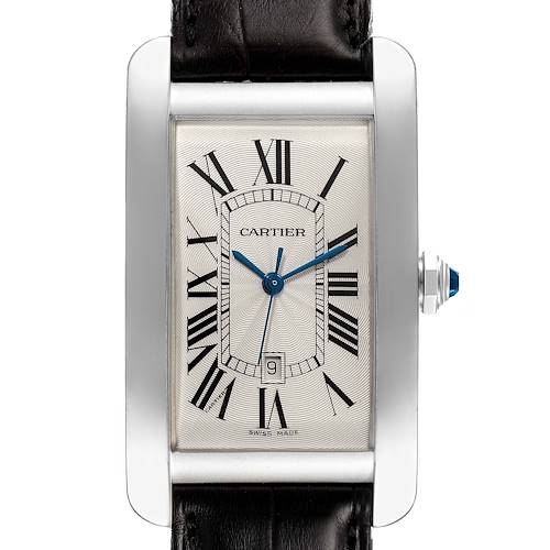 Photo of Cartier Tank Americaine 18K White Gold Large Mens Watch W2603256