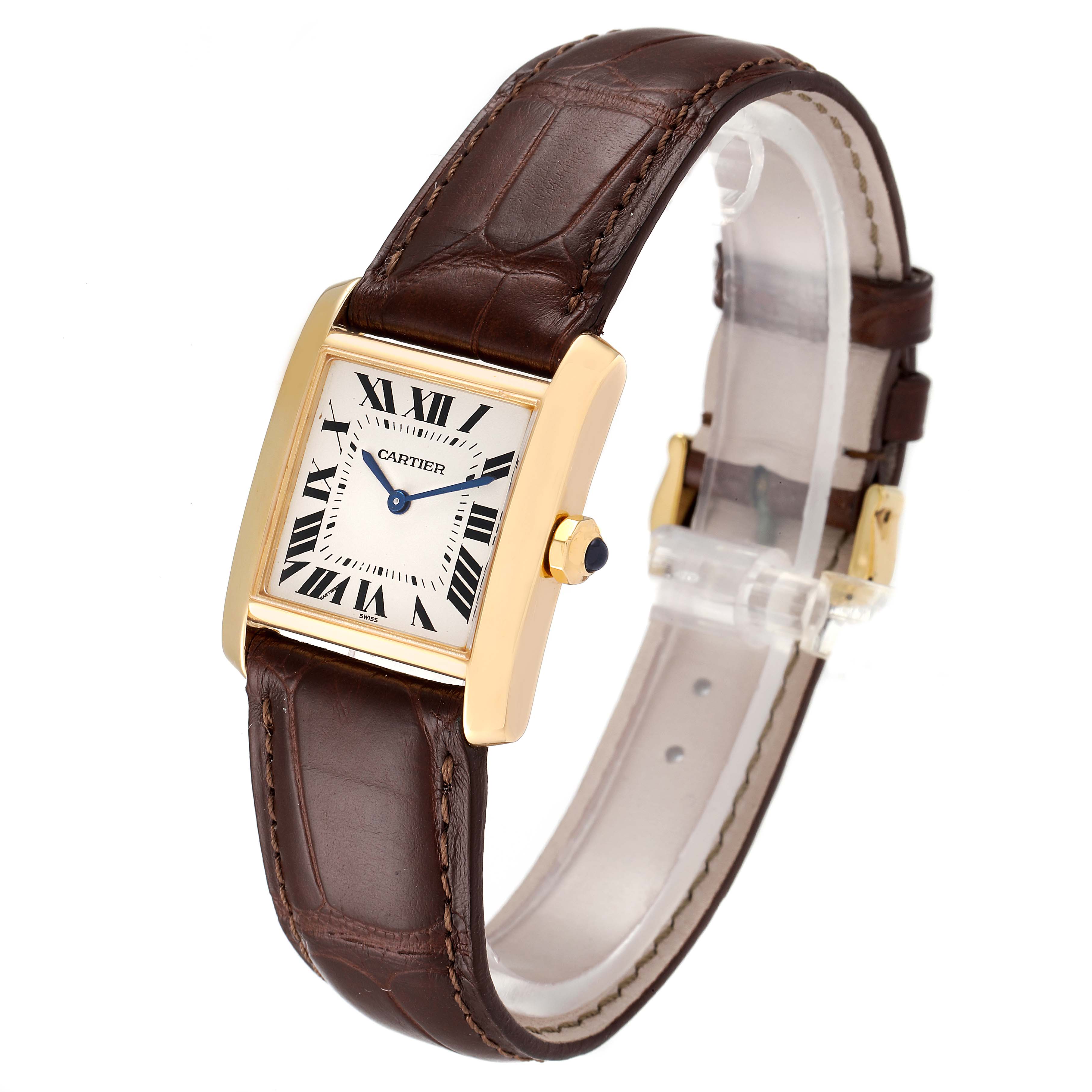 Cartier Tank Francaise Midsize Yellow Gold Ladies Watch W5000356 ...