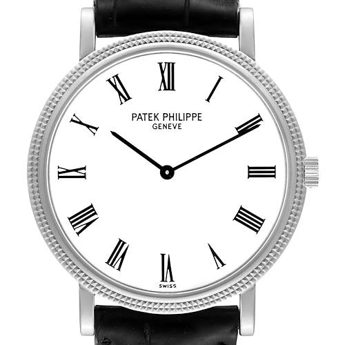 Photo of Patek Philippe Calatrava White Gold Automatic Mens Watch 5120G Box Papers