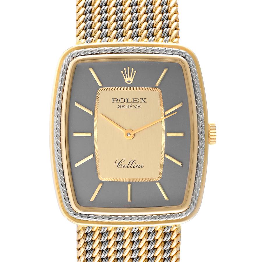 Rolex Cellini 18k Yellow White Gold Champagne Dial Unisex Watch 4340 SwissWatchExpo