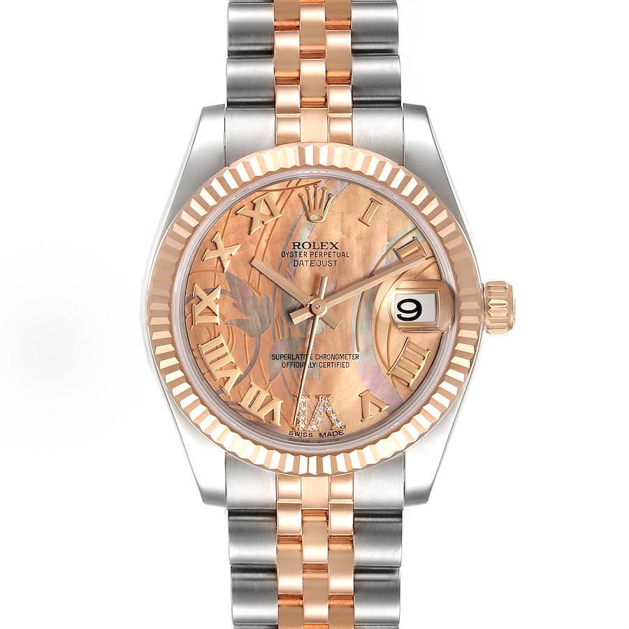 Rolex Datejust Midsize Steel Rose Gold Goldust Dream Dial Watch 178271 Box Card SwissWatchExpo