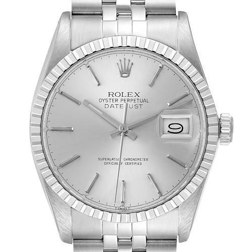 Photo of Rolex Datejust Silver Dial Vintage Steel Mens Watch 16030